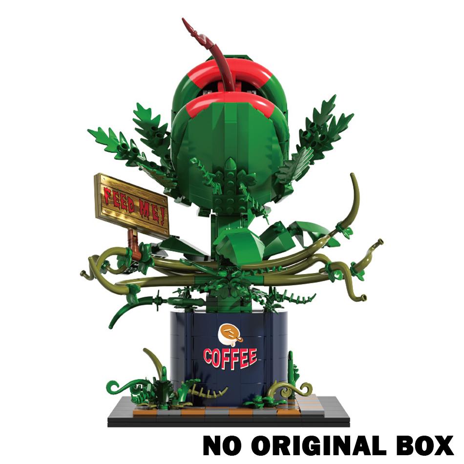 MOC Audrey II Piranha Plant Model Building Blocks Horrors Shop Chomper Potted Horrors Cannibal Flower Bricks Toys for Kids Gifts