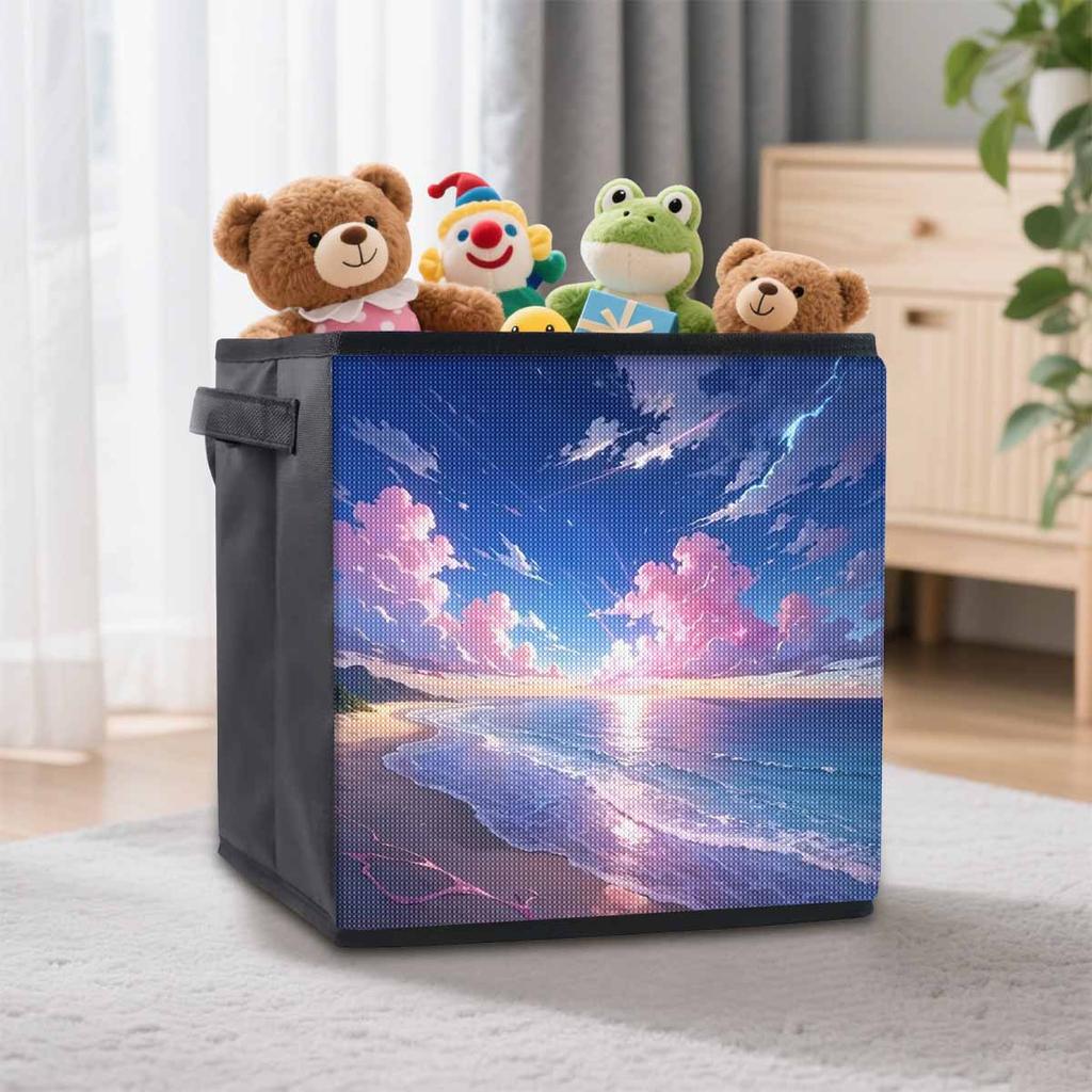 The Beautiful Sea 5D Diamond Painting Storage Basket Full Round Drill Mosaic Diamond Embroidery Cross Stitch Kits Home Decor Home Decor