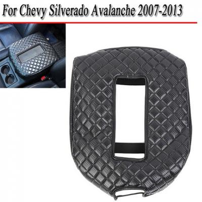 Carbon Fiber For Chevy SilveradoSuburban 2007-13 Console Armrest Box Mat Cover