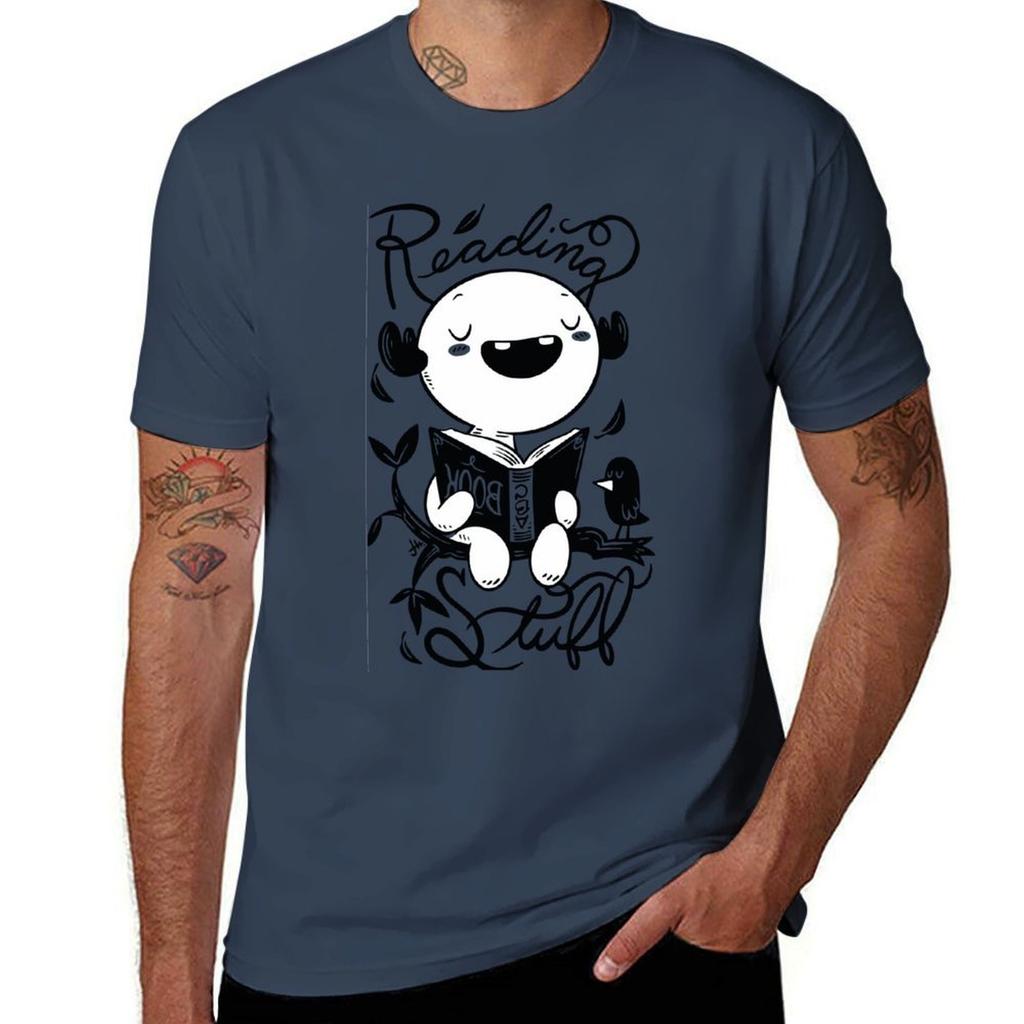 Reading Stuff TShirt Industrial Work Tee Shirt