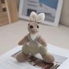 Cute Kangaroo Plush Key Ring Australian Animal Kangaroo Keychain For Girls Gifts Creative School Bag Charm Pendant