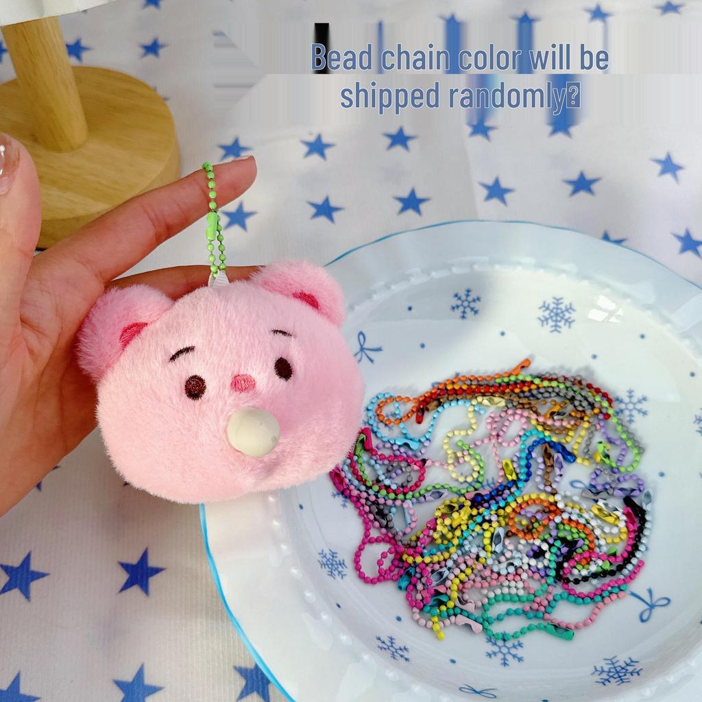 Heart Plush Doll Pendant - Cute Cartoon Gift for Best Friends & Students