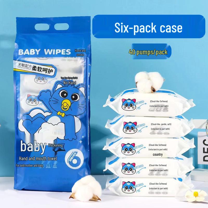 Individually Packaged Pure Water Wet Wipes for Hands and Mouth - Portable for Kids and Babies