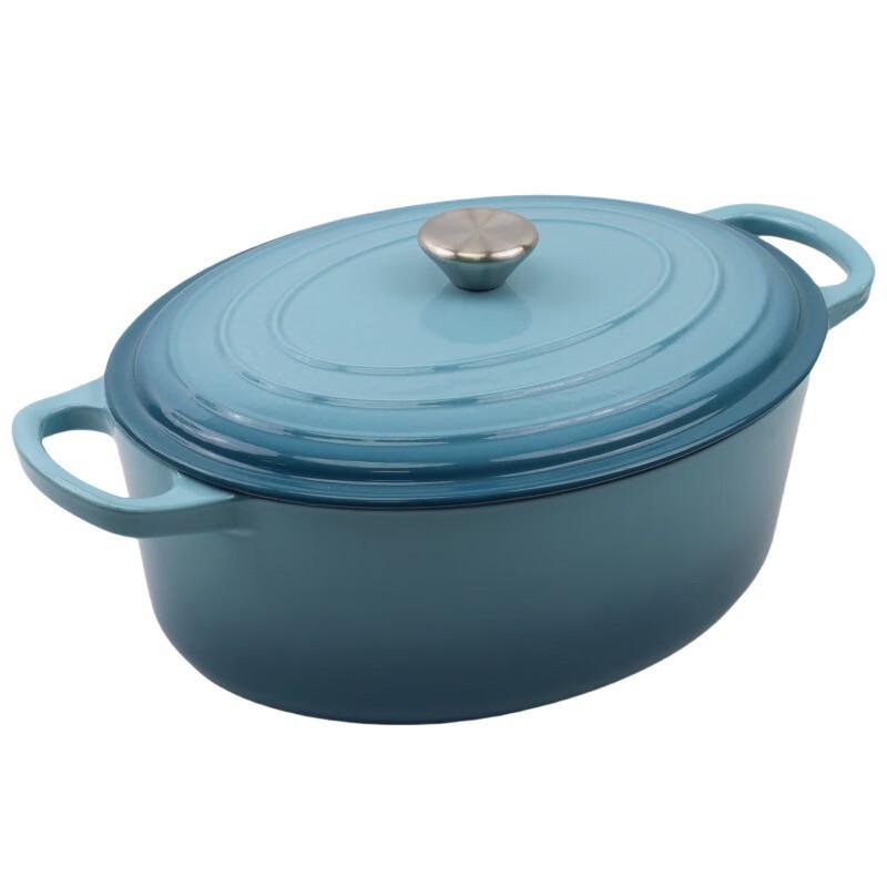 Wutuo Oval Cast Iron Enamel Dutch Oven