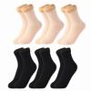 6 Pairs/Lot Solid Color Winter Warm Men Women Socks Thicken Thermal Socks Soft Plus Velvet Socks Casual Home Floor Snow Sock