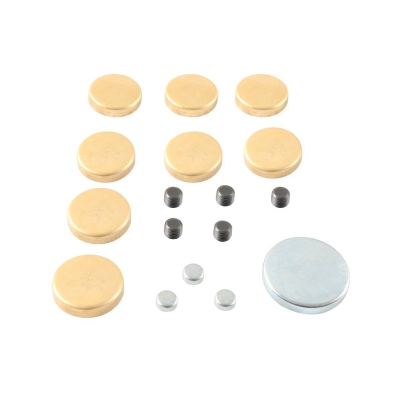 

Brass Freeze Plugs For 1957-1997 283ci 305ci 327ci 350ci Engines MPE 100BR Rust Resistant Coolant System Component 8pcs 1