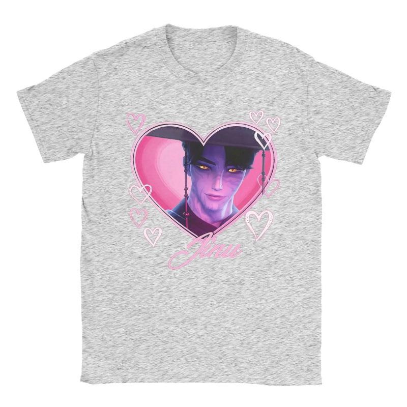 Fashion Women T-Shirt Fashion Jinu Heart KPOP Demon Hunters Anime S