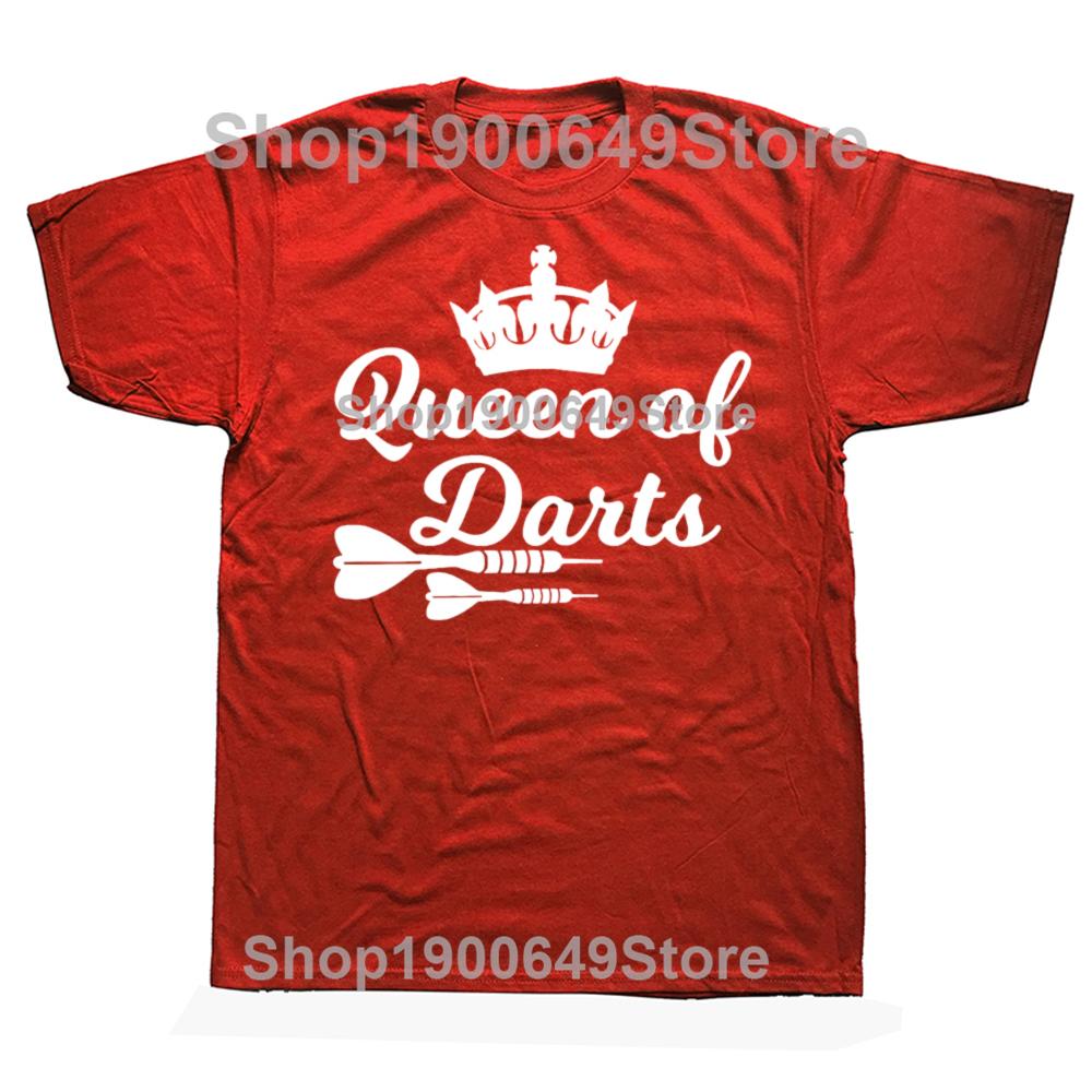 

Funny Queen of Darts Graphic Tshirts Men Womens Fashion Casual Tshirt 100 Cotton Loose Oversized Target Shooting T Shirt S