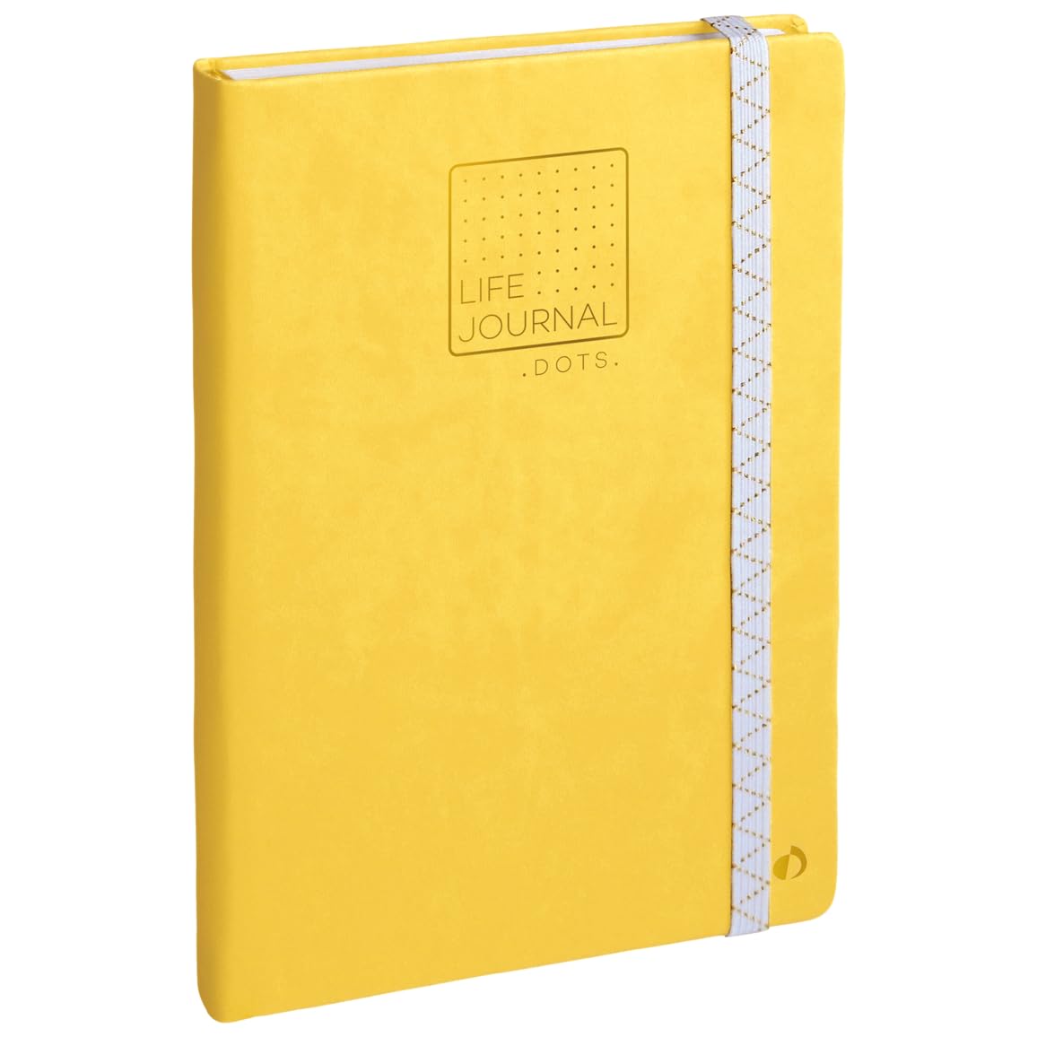 

Quo Vadis Life Journal, Dot, A5, 5mm Dot Grid, 224 Pages, Synthetic Leather Hardcover, PEFC Certified, Lemon, QUOVADIS qv2371185
