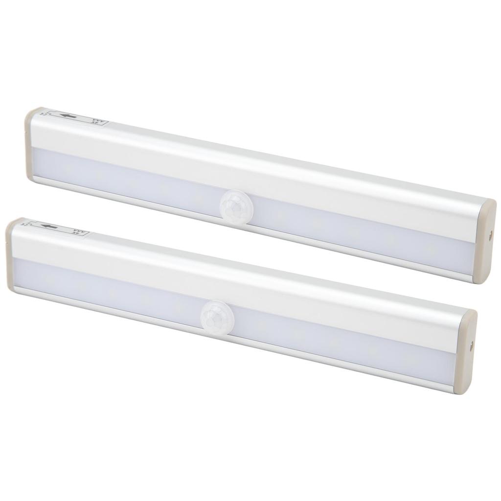 2 Stück Wohnmobil Trittbeleuchtung Tag Nacht Wahrnehmung Hohe Empfindlichkeit Weiße Beleuchtung Bewegungssensor Lichtleiste