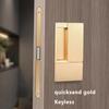 New Style Handleless Flat Lock Modern Bedroom Magnetic Recessed Door Handle Silent Push And Pull Invisible Sliding Door Lock