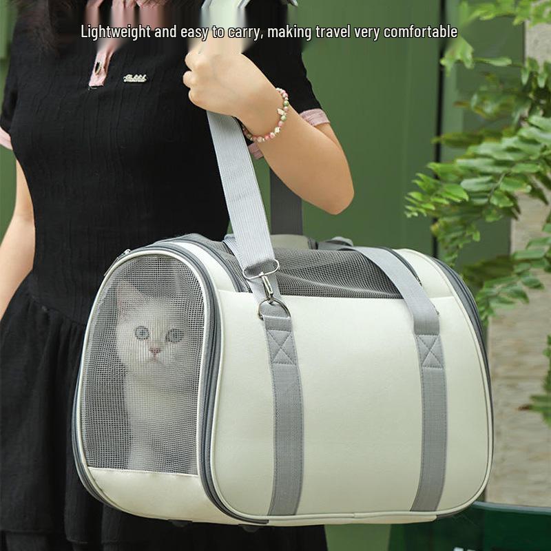 Breathable Cat & Puppy Carrier Backpack: Portable, Anti-Stress Crossbody