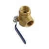 G1" 3 Way Ball Valve Three T Port Brass Female Type For Water Oil And Gas