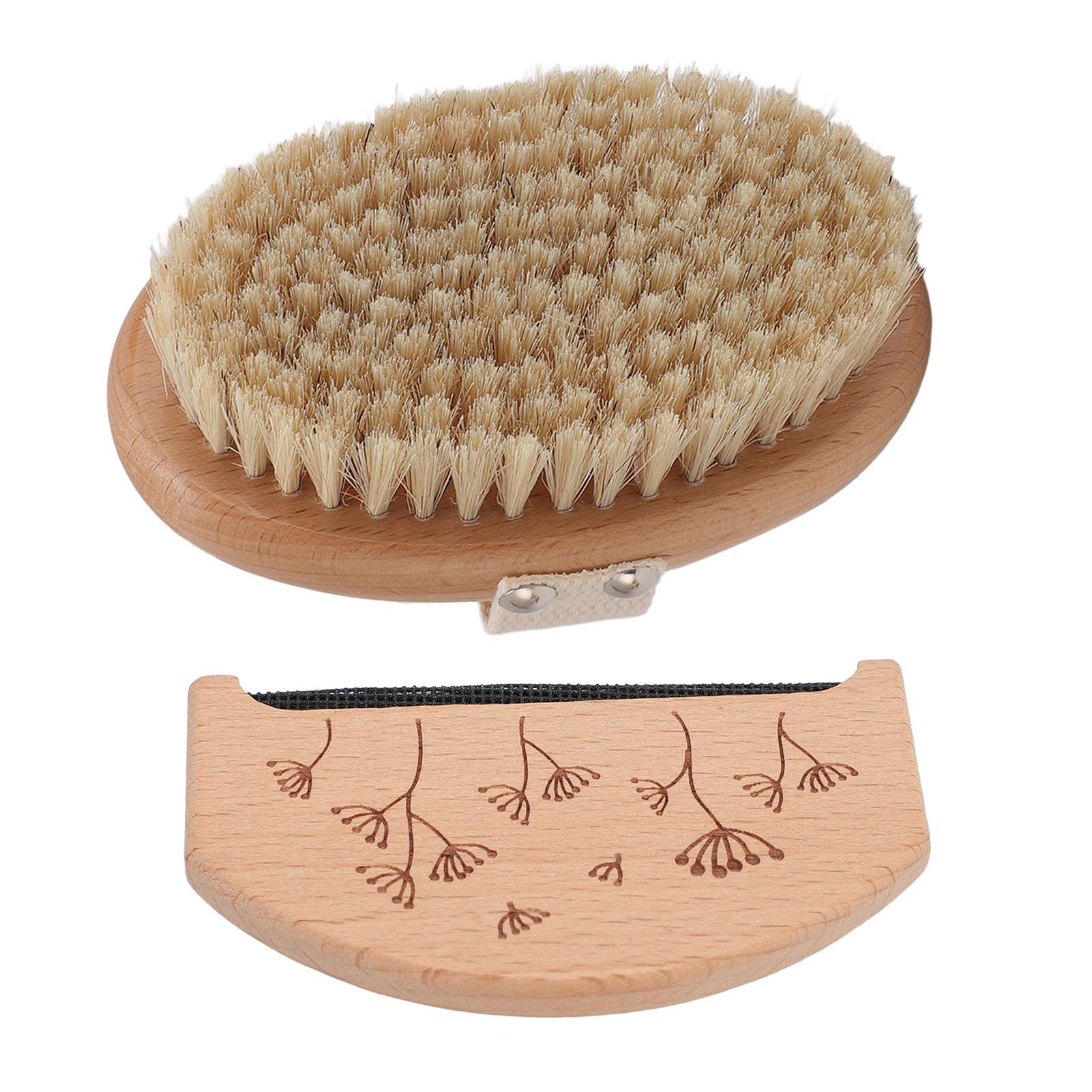 2 STUKS Set Trui Reinigingsscheerapparaat Set Ovaal Beukenhout Borstel voor Reiniging en Pluisverwijderaar Type 3 brown