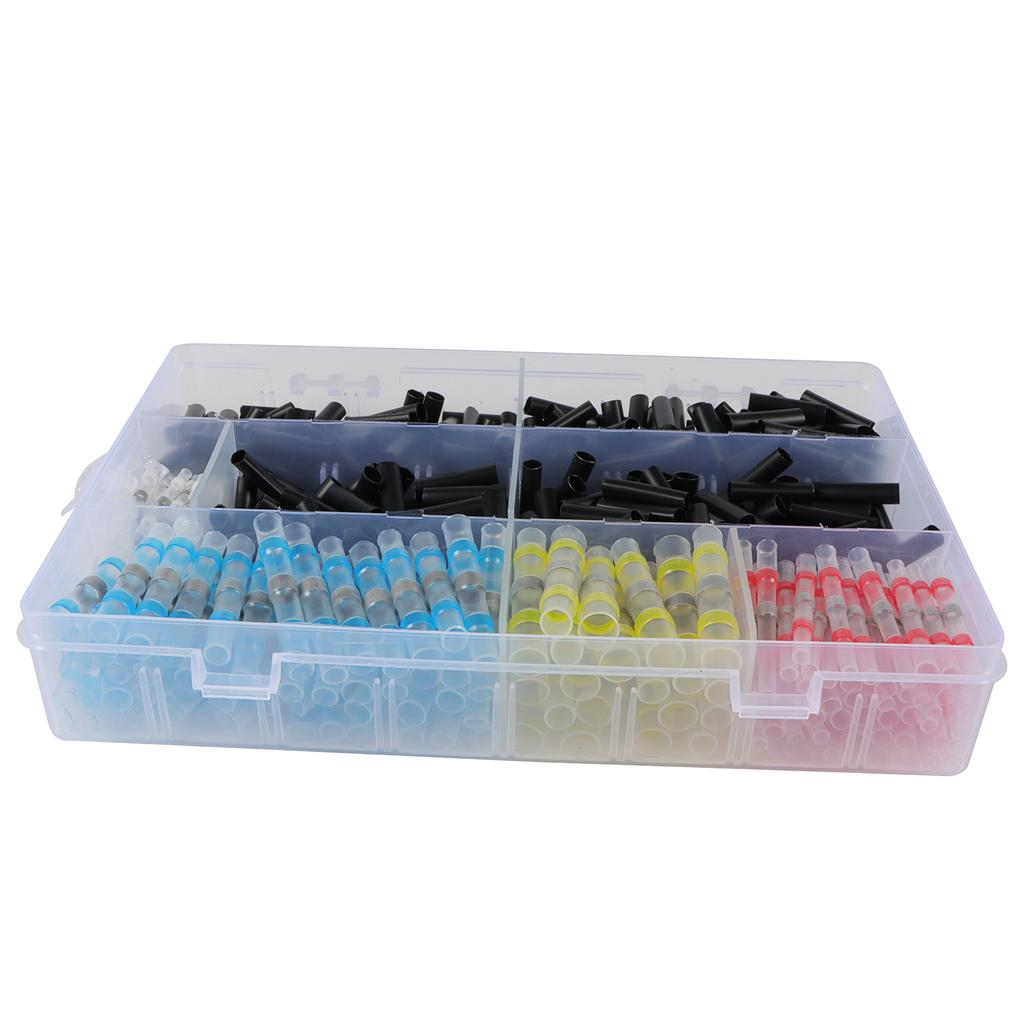 500pcs Waterproof Heat Shrink Butt Terminals Solder Seal Sleeve Wire Connectors