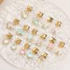 Vintage Gold Color Heart Star Cloud Rose Tulip Pendant Italian Charm Links Stainless Steel Fit 9mm Italian Bracelet DIY Jewelry