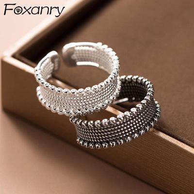 Minimalist Irregular Finger Rings for Women Couples Geometric Handmade Trendy Elegant Party Jewelry Gifts
