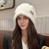 Women Coldproof Thicken Caps Female Gorros Fleece Wool Outdoor Solid Warm Plush Beanies Hats Fashion Skullies Hat Winter Baggy