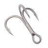 10pcs Sanben Hooks Lua Hooks Anchor Fishing Hooks Sea Fishing Hooks Triple Claw Anchor Hooks Silver Black Fishing Hooks 2#4#6#8#