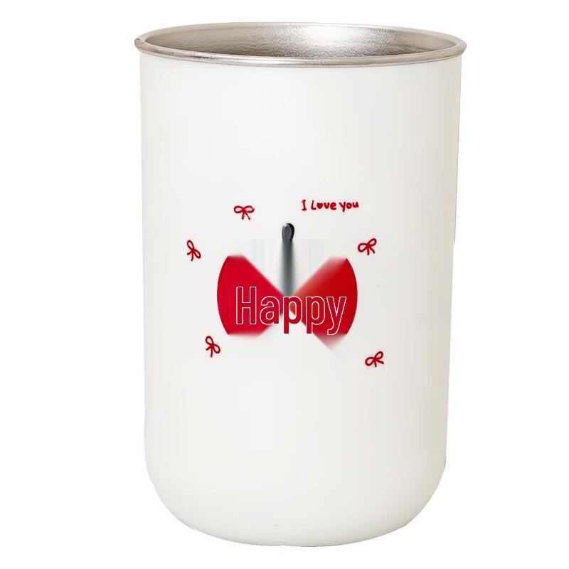 OLOEY Wedding Double Happiness Stainless Steel Oral Hygiene Cup Set