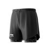 Li Ning Solid Color Mid Waist Drawstring Comfortable Breathable Versatile Loose Fit Five Point Sports Shorts Men Shorts Black LSKV328-1
