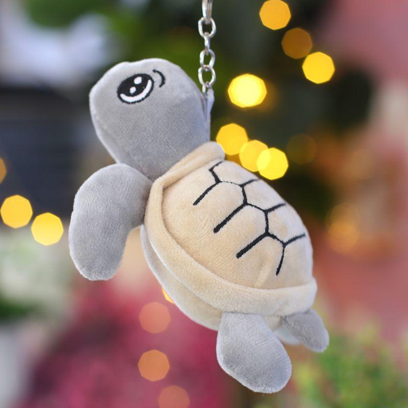 Creative Turtle Honey Plush Doll Hanging Ornament Keychain Turtle Plush Pendant Claw Machine Doll Gift Plush