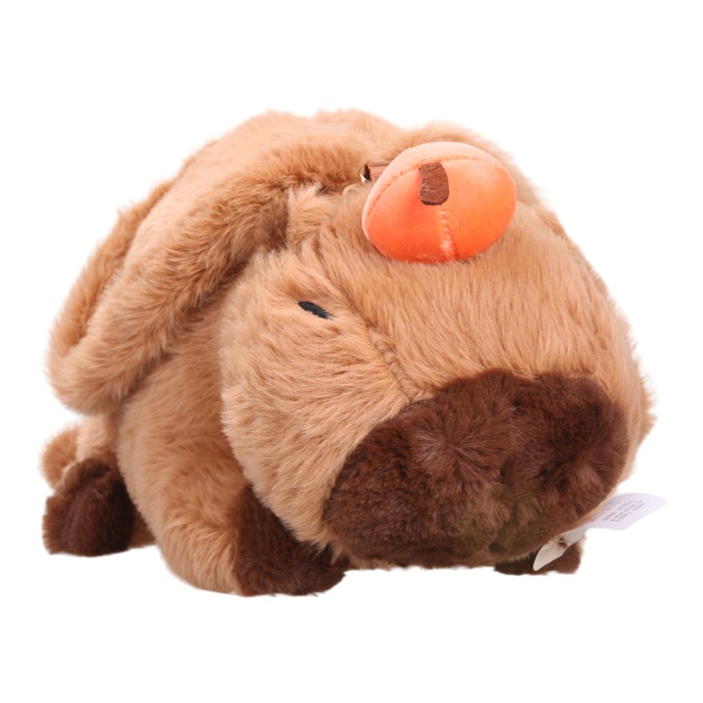 3D Capybara Plush Shoulder Bag Cartoon Hand Bag Soft Comfortable Crossbody Bag for Kids Girl Gift Students Daily Use