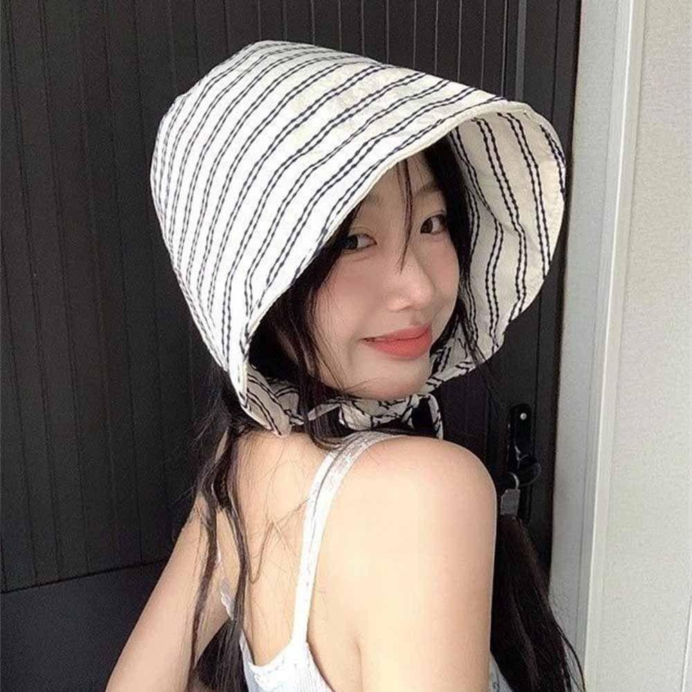 UV Resistant Sun Protection Hat Wide Brim Sun Cap Face Slimming Bucket Hat Outdoor