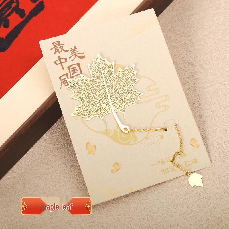 Handcrafted Metal Bookmark with Yellow Pendant – Creative and Personalized Student Gift