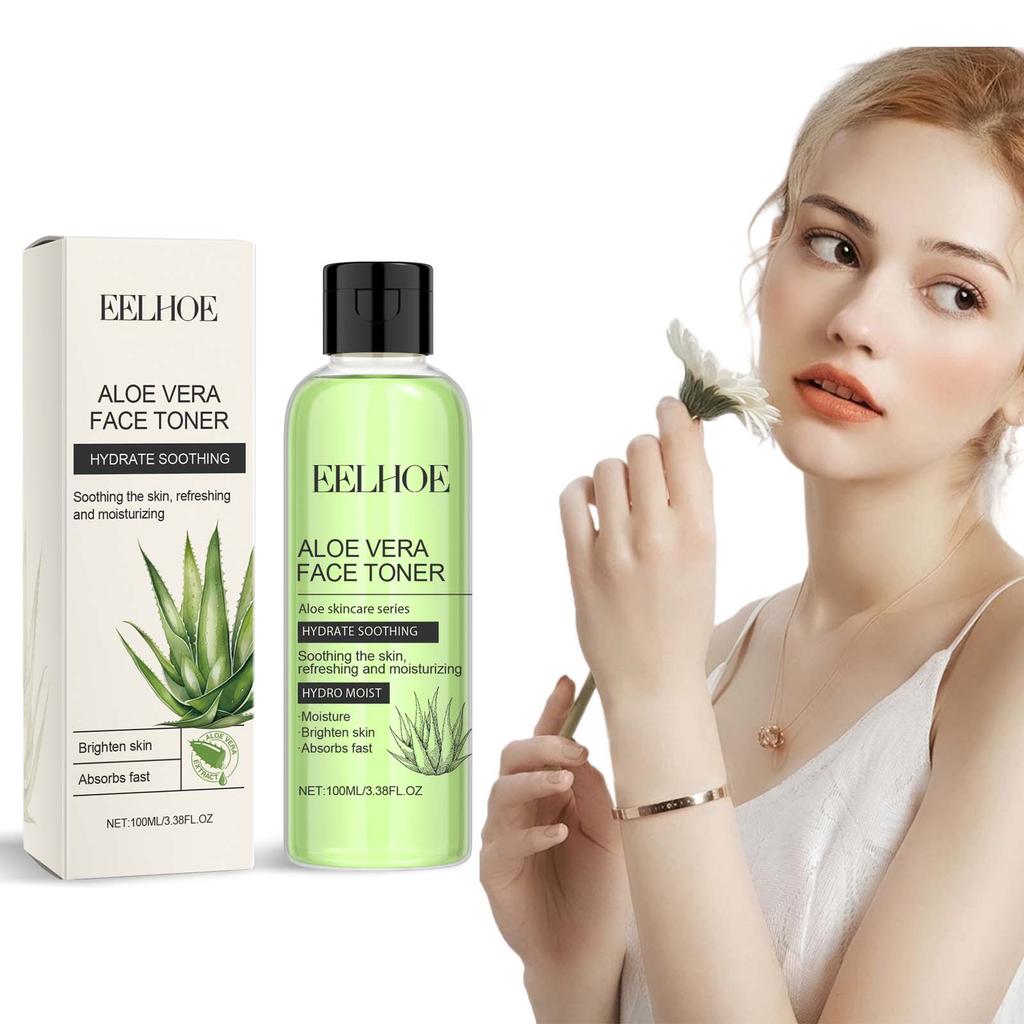 100ml Aloe Vera Tonik Nemlendirici Yağ Kontrolü Ferahlatıcı Yenileyici Pürüzsüz Yüz Nemlendirici Tonik Serum Cilt Bakımı Yeni