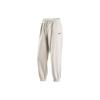 Sportswear Essentials Logo Print Towel Fabric Fleece Lined Casual Sweatpants Women's Beige DV7097-200
