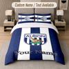 Custom Bedding Set West Bromwich Albion FC Pattern, Print Name Text 1 Duvet Cover plus 2 Pillowcases Home Textile