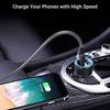 3.4A PD Mini Car Charger 12-24V Lighter Fast Charging Car Dual USB Type C Charger For Xiaomi Power