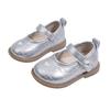 Kids' Leather Bow Shoes - Soft Sole, Non-slip, Korean Style for Spring/Autumn 2026