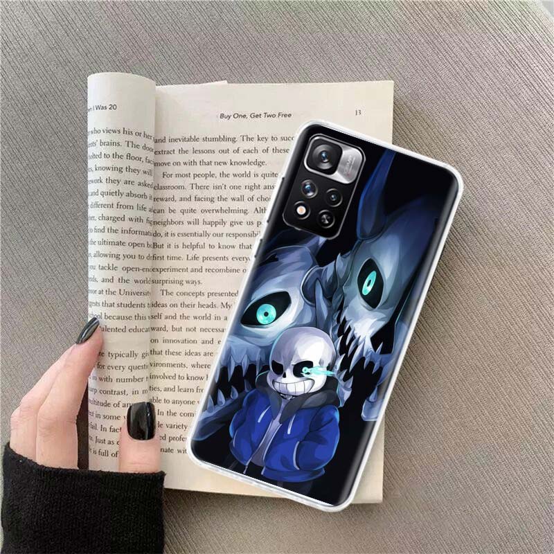 Undertale Sans Doggo Phone Case For Xiaomi Poco X4 F4 GT X3 NFC X5 X6 X7 Pro 5G M5 M5S M3 F5 Mi F6 F3 F2 F1 Cover Coque Fundas T