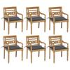 Day and Night - Day and Night Batavia Chairs 6 Units Solid Teak Wood with Cushions