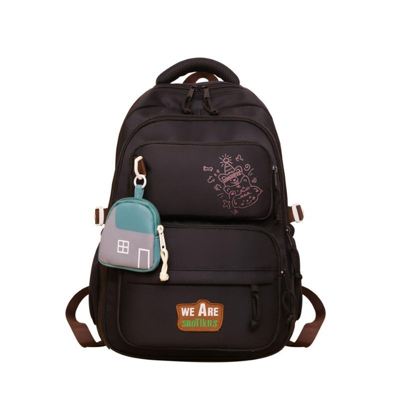 High Value, Fresh and Sweet Backpack, Junior High School Students Contrasting Color Splicing Large-capacity Backpack