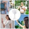 Portable Rechargeable Mini Fan Handheld Fans With Base Summer Outdoor 3 Speed Adjustable Cooling Fan With Phone Holder