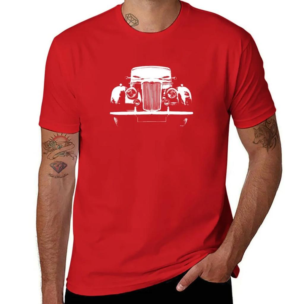 Riley Pathfinder 1950s British Classic Car Monoblock White T-Shirt Quick Drying New Edition Anime Mens Graphic T-shirts