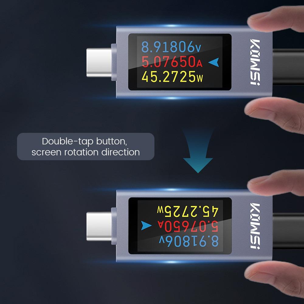 Type-C Power Meter Tester KWS-2303C Cell Phone Charging Test New Current and Voltage Monitor