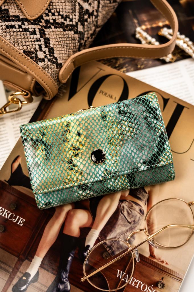 Women's leather wallet PTN 42108-SFL-6204 Blue