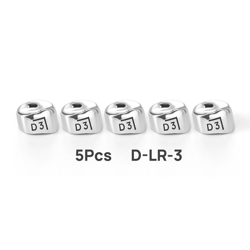 5Pcs Dental Crowns Preformed Metal Crown Stainless Steel Temporary Crowns Dentistry Orthodontic Material Therapy Tools