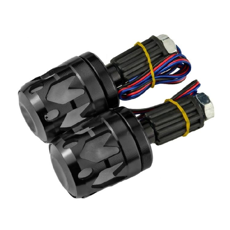 

Weatherproof Motorcycle Grips LED Plug High Brightness Lighting Universal Scooters Bikes Enhanced Safety Design чорний