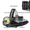 XHP70 Telescopic Zoom Head Lamp USB Charging Power Display Large Lens Bright Headlight