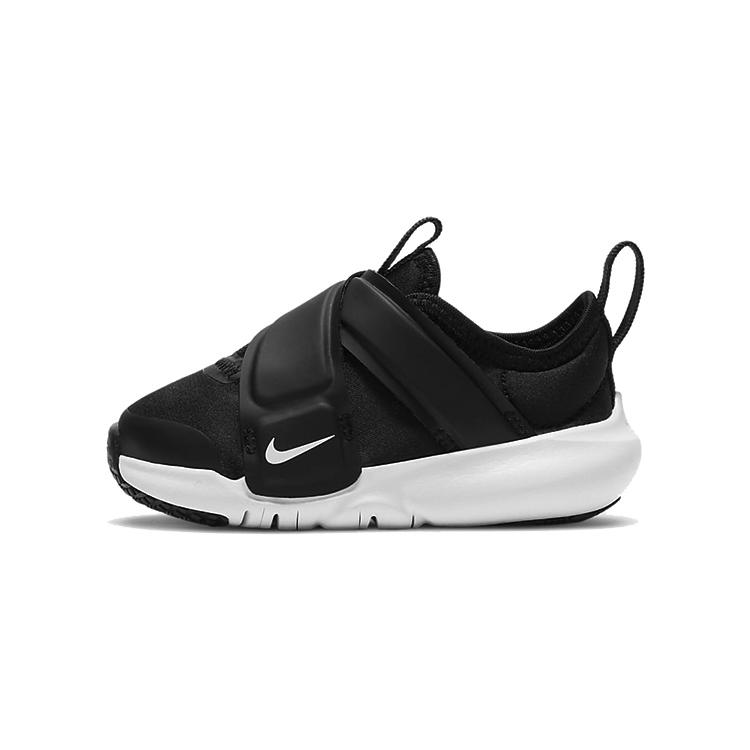 New Nike Flex Advance Slip Resistant Cushioning Abrasion Resistant Low Top Running Shoes Black White Infant And Toddler CZ0188-002