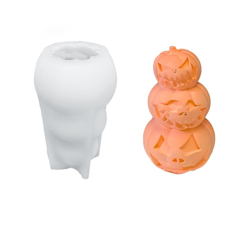 Skull/Pumpkin Shape Silicone Baking Mold Candle Moulds for Chocolate Crafts Halloween Party Supplies Dishwasher Safe