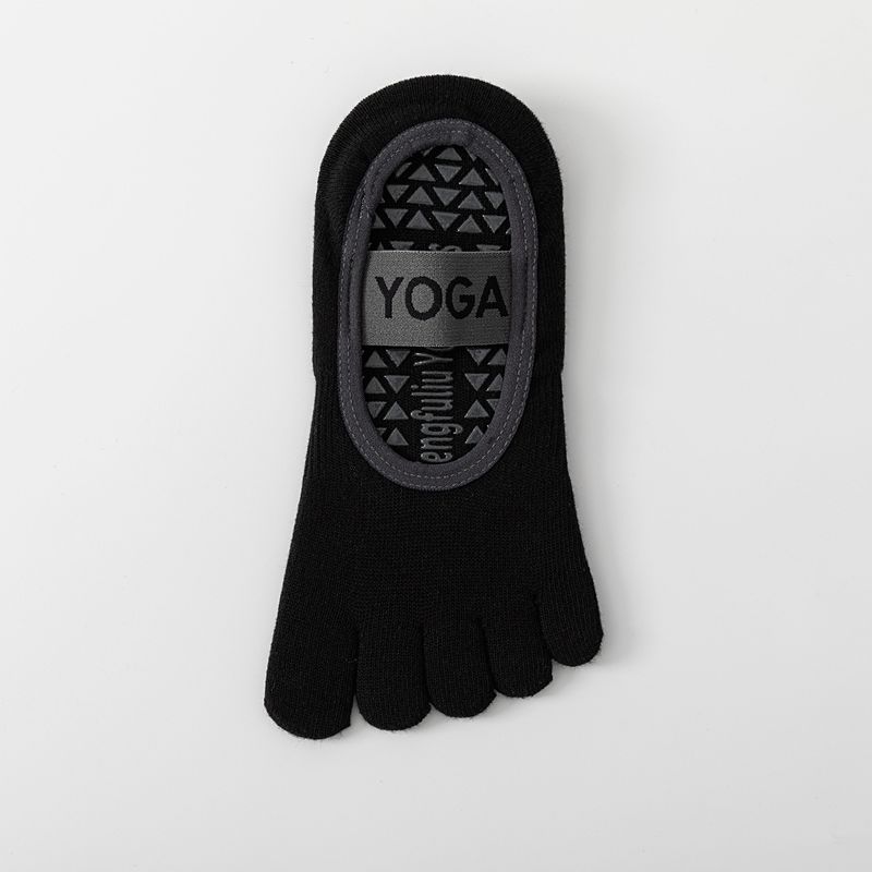 

Носки для пилатеса Носки с пальцами для йоги Нескользящие Носки с пальцами Женские Фитнес Короткие Профессиональные Носки для йоги Носки с пальцами Носки до щиколотки Five finger yoga boat Socks Black [1 pair]]