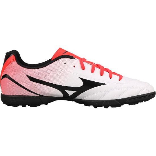 Mizuno Potrero Wide Jr. Round Toe Lace-Up TF Non-Slip Wear-Resistant Breathable Low-Top Kids Soccer Shoes Kids Sneaker White Red P1GE189262