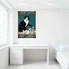 Vintage Retro Black & White Cat Toilet Paper Tin Sign 'YOUR BUT, NAPKINS!!' Metal Poster for Bar Pub Home Wall Decor 8x12 Inch