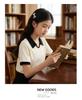Girls' Academy Style Color Block Polo Shirt - Breathable, Stylish, Versatile Short Sleeve Top